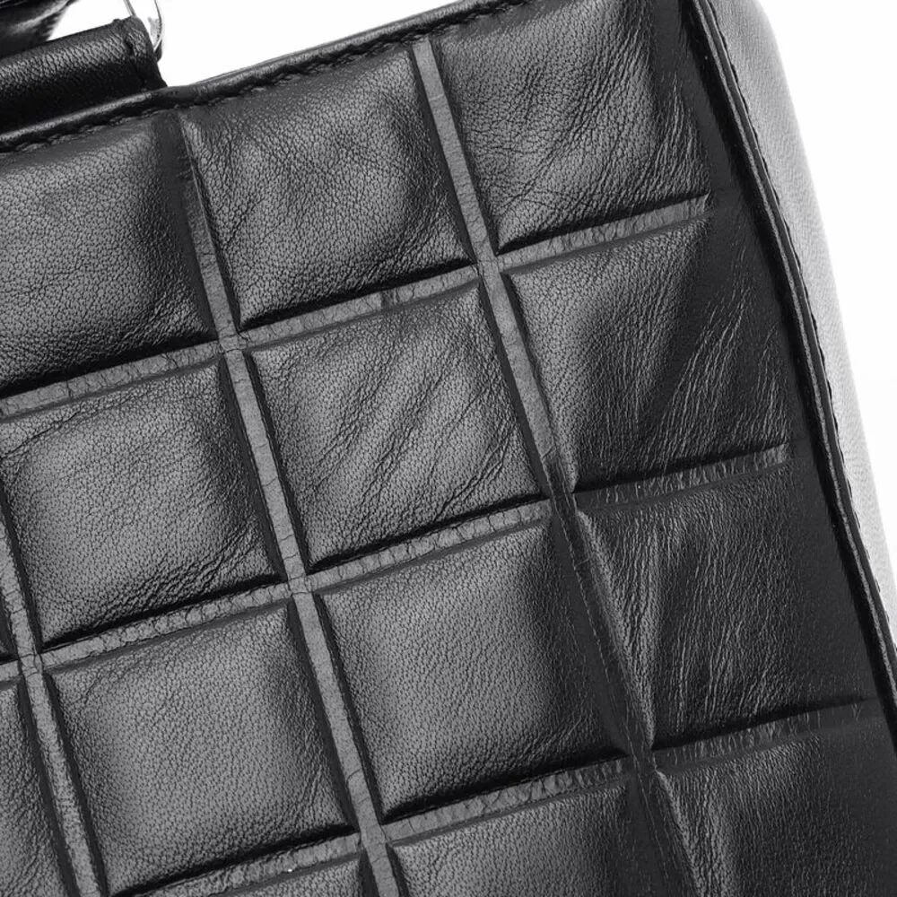 Chanel Vintage Lambskin Chocolate Bar Tote